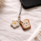 Bread and flower charm black with styling