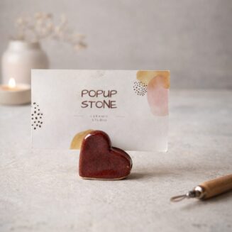 Ruby Heart Photo Holder